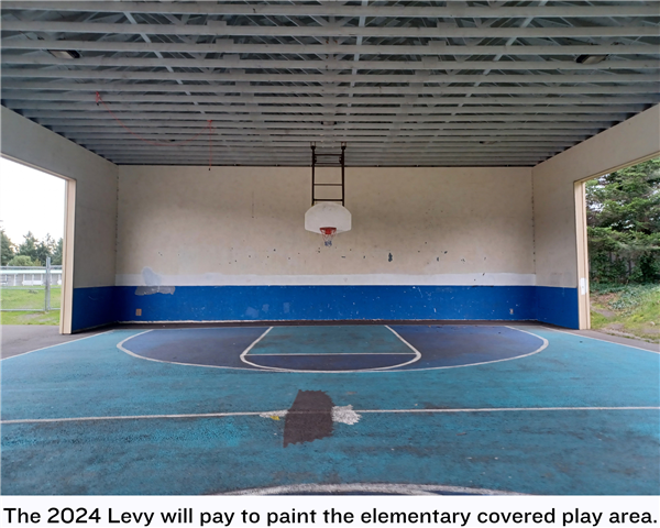 FHHS covered play area in need of painting